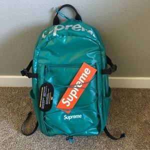 Supreme Dark Teal FW 17 backpack